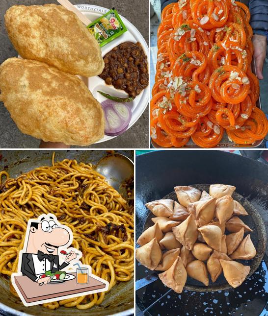 Food at Minthu Sweet Shop