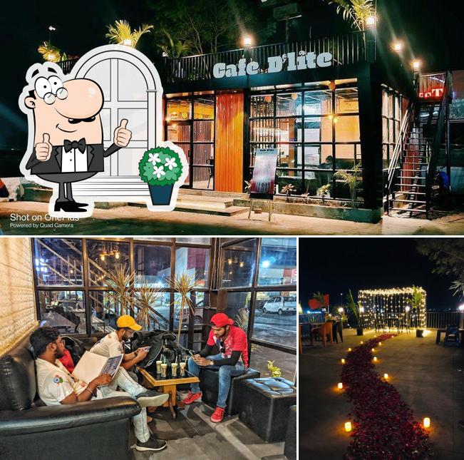 The exterior of Cafe D'Lite