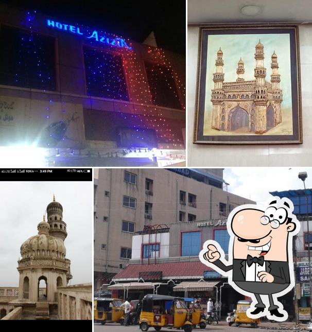 The exterior of Hotel Azizia