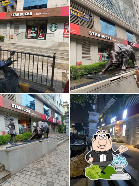 Check out how Starbucks looks outside