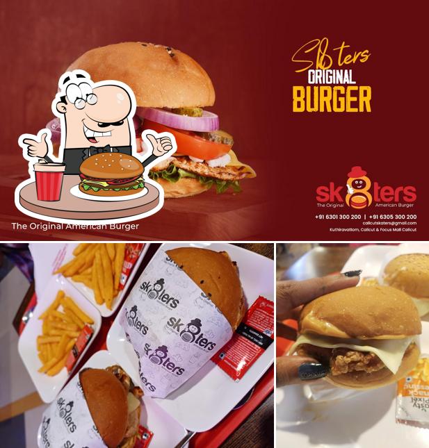 Try out a burger at skaters Burger