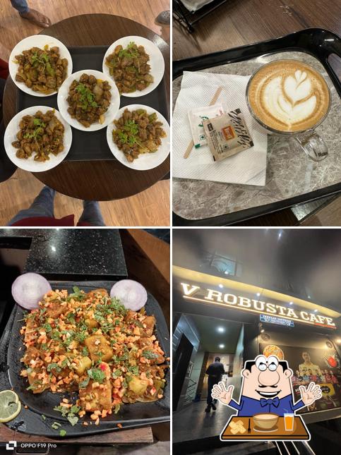 Food at V ROBUSTA CAFE