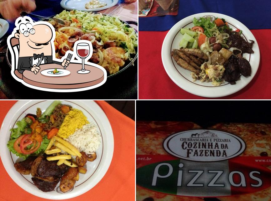 Comida em Cozinha da Fazenda