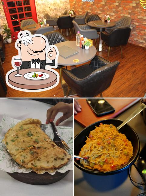 Hugs & Bite is distinguished by food and dining table