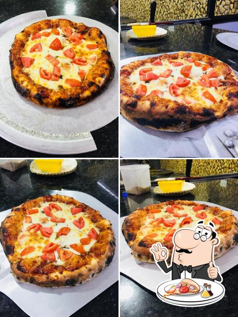 Pick various types of pizza