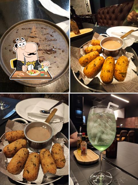 Comida em Rock's Grill
