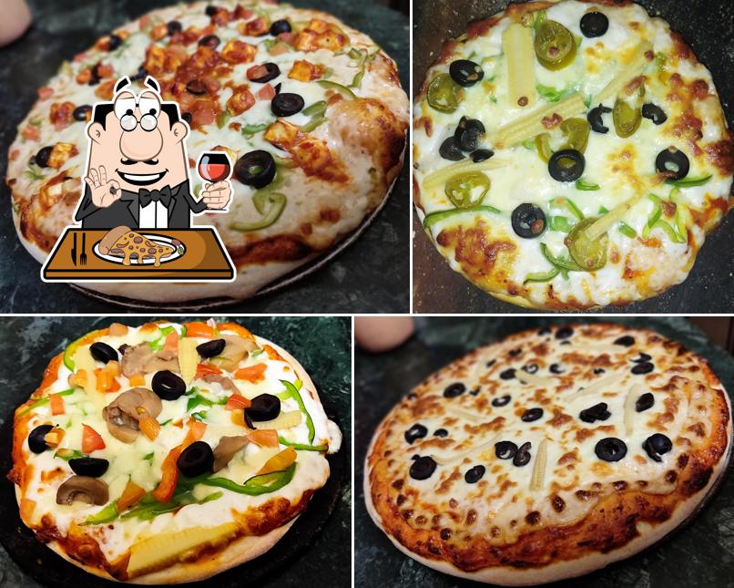 At hide out pizza, you can try pizza