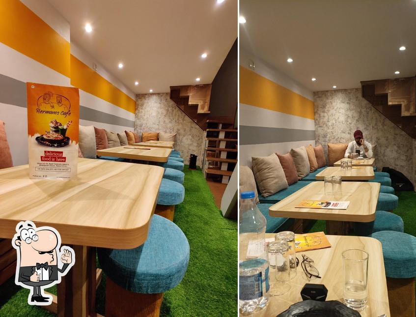 Look at the picture of Hermano's cafe
