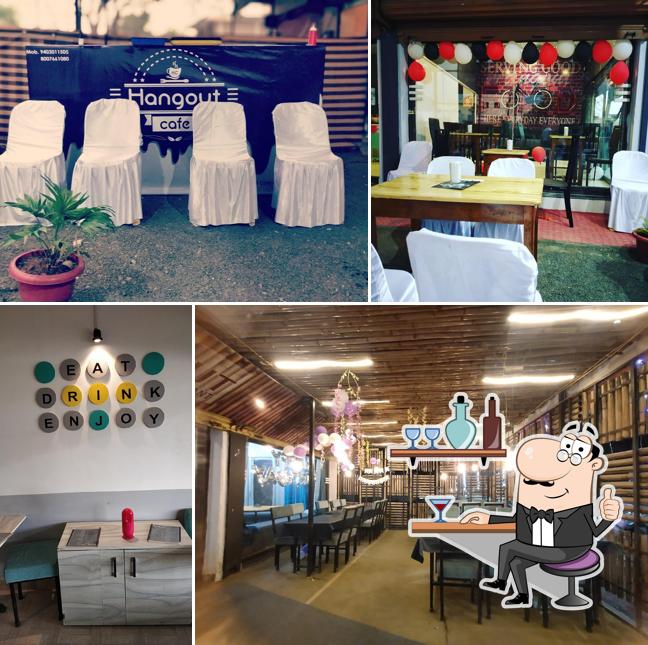 The interior of Hangout Cafe