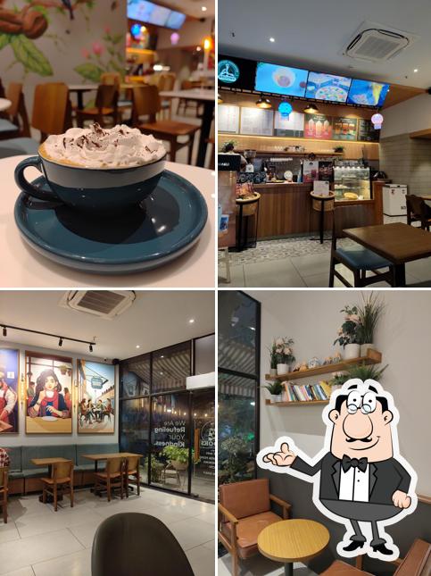 The interior of The Brooks Bistro