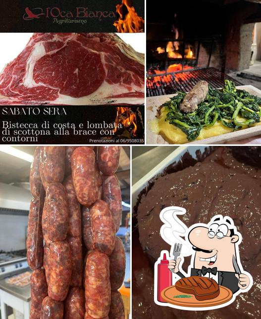 Agriturismo l'Oca Bianca serve piatti di carne