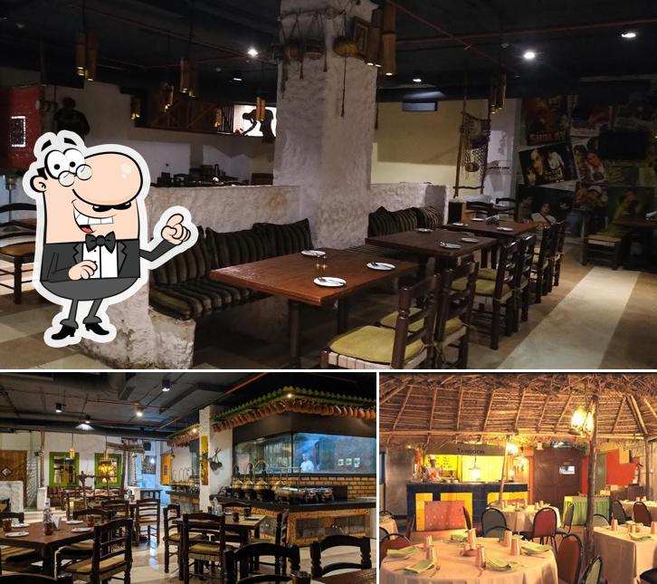 The interior of Angeethi restaurant