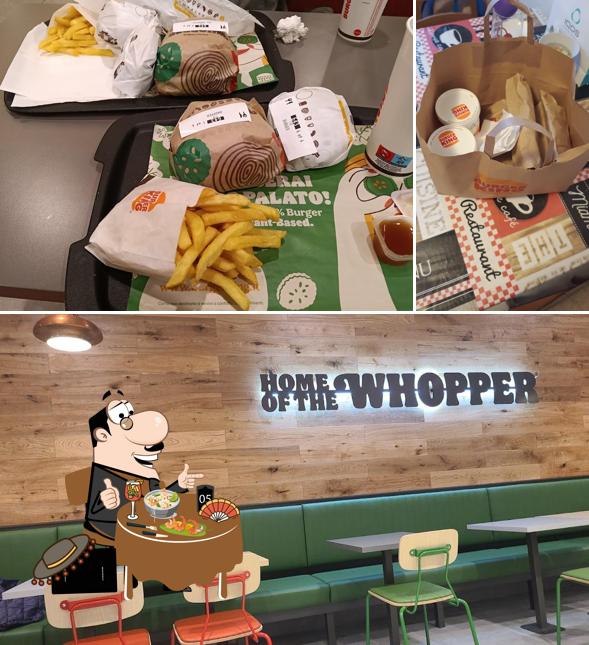 Guarda la immagine che raffigura la cibo e interni di Burger King Chieri