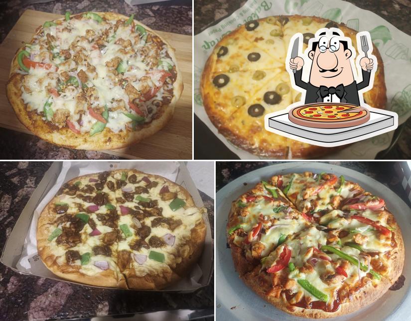 At Kings Pizza and cafeteria, you can get pizza