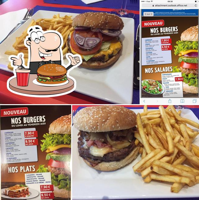 Commandez un hamburger à Fun pizza