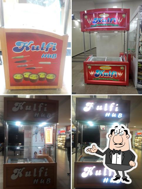 Among various things one can find interior and food at Adarsh Kulfi Hub