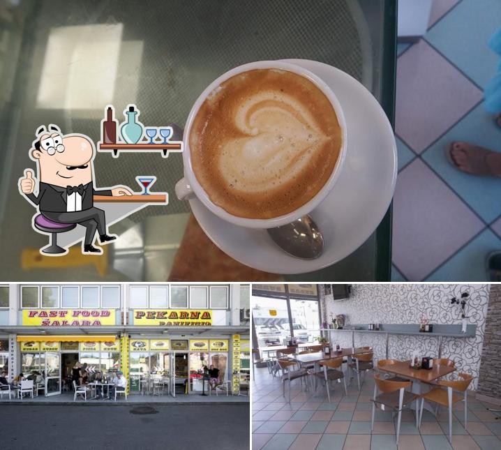 La foto di interni e cibo da Fast food Šalara