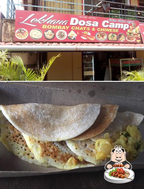 Food at Lekhana Dosa Camp