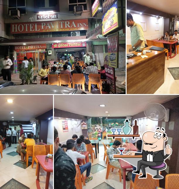 The interior of Shri Dwarika Restaurant