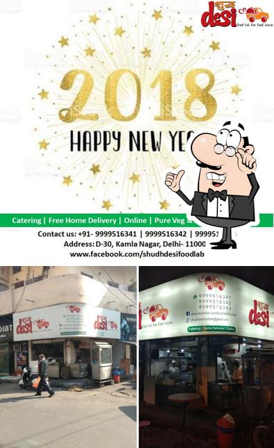 The image of interior and exterior at Shudh Desi