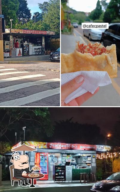 O exterior do Café com Pastel