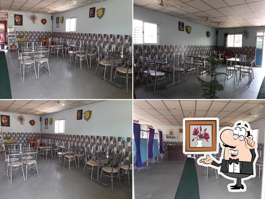 The interior of Kaveri Veg and Non-Veg Restaurant