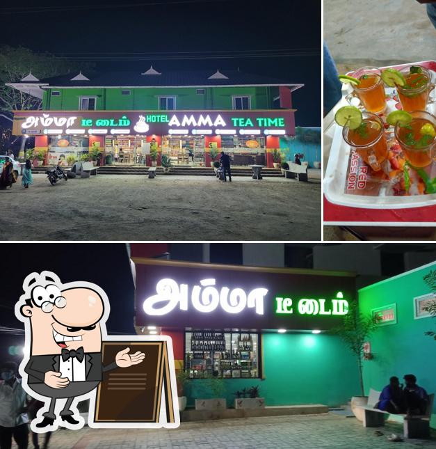 The restaurant's exterior and beverage