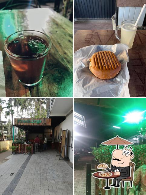 Freshings Cafe is distinguished by exterior and drink