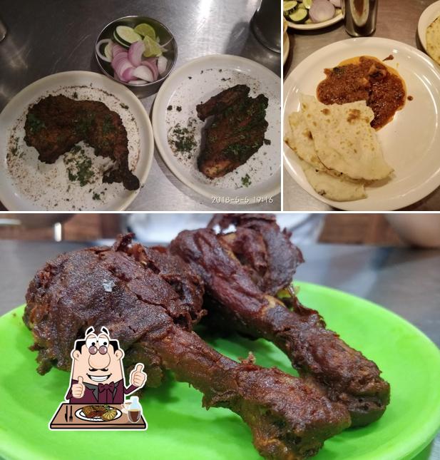 Order meat dishes at Hotel Vimal