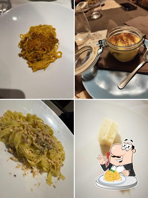 Spaghetti alla carbonara al Osteria Il Barrique