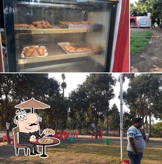 Among different things one can find exterior and food at Ram Sai's Tea Time