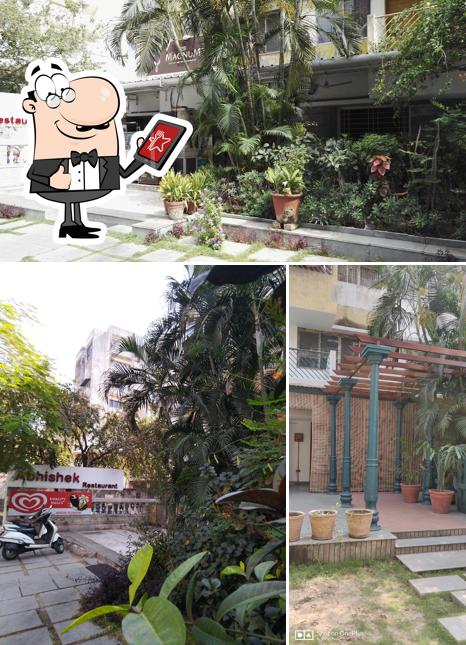 The exterior of Abhishek Restaurant