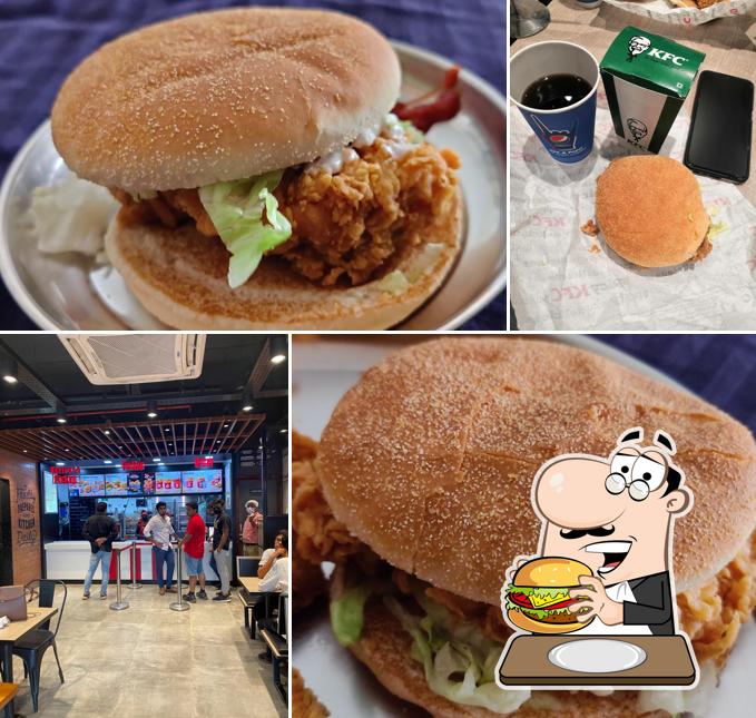 Order a burger at KFC