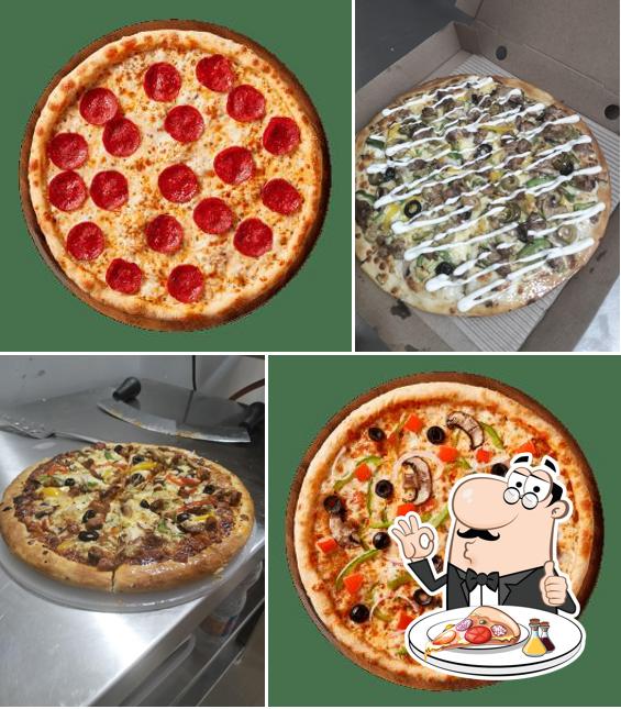 Pick pizza at Mike's Pizza
