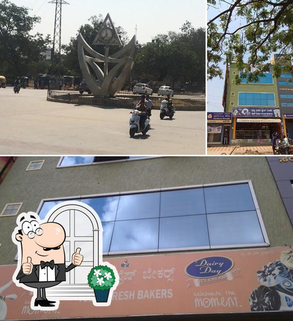 The exterior of Cake Me Day. Karigar