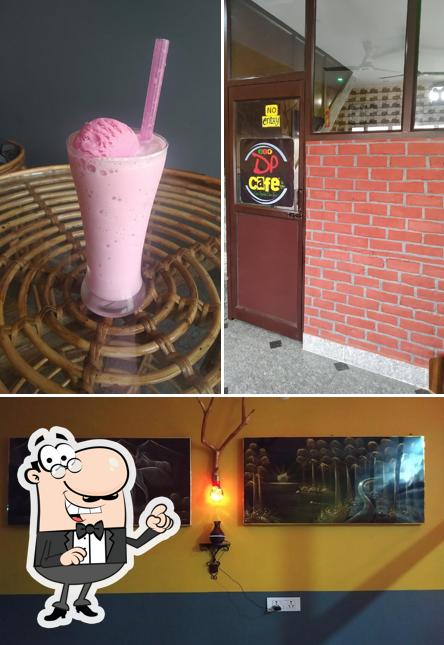 The photo of DP Cafe’s interior and drink