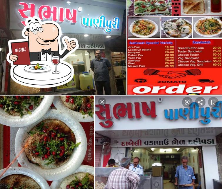Food at Subhas Panipuri