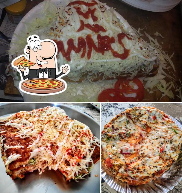 Get pizza at Jamna's Sandwich & Coffee Shop