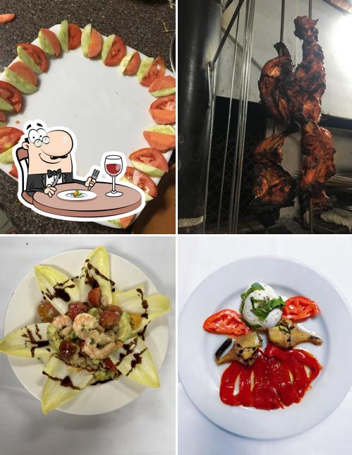 Food at Salvi restaurante and beer shop
