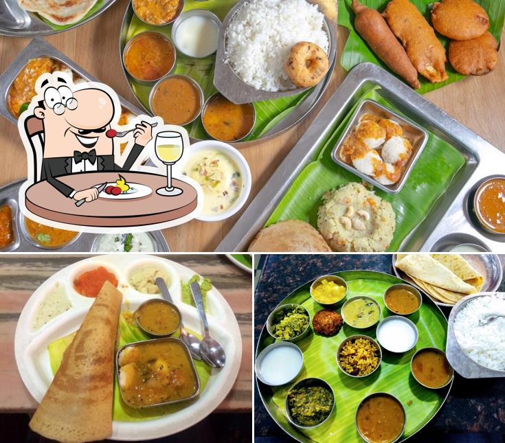 Food at Hotel Saravana Bhavan