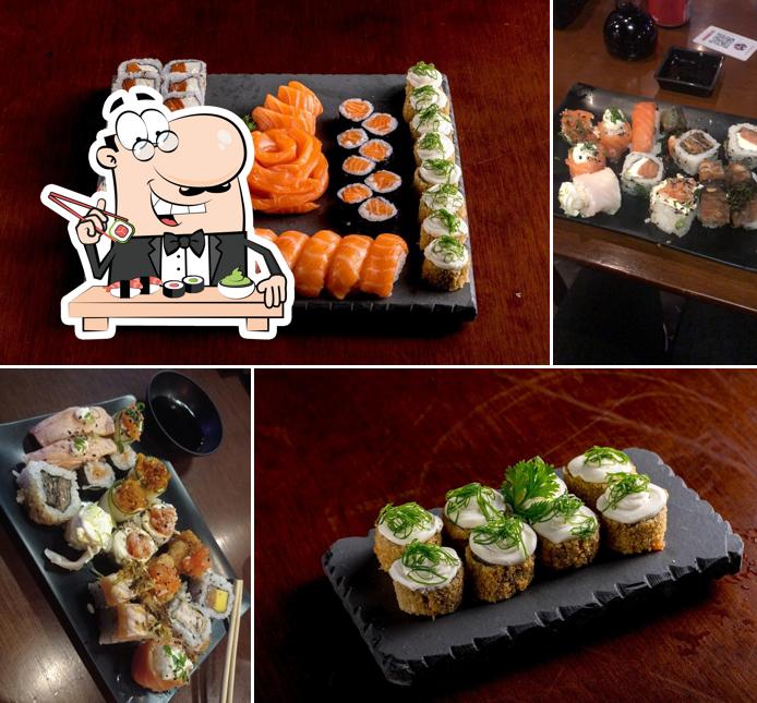 Sushi é um famoso cozinha originário do Japão