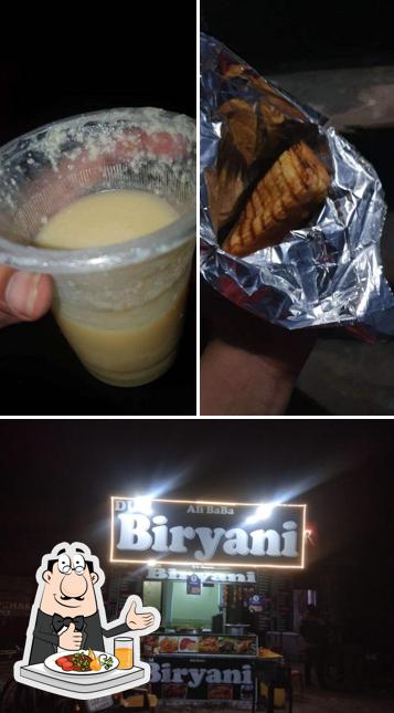Among different things one can find food and exterior at Ali baba biryani