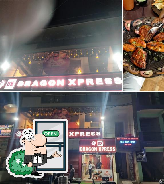 The photo of exterior and meat at DRAGON XPRESS