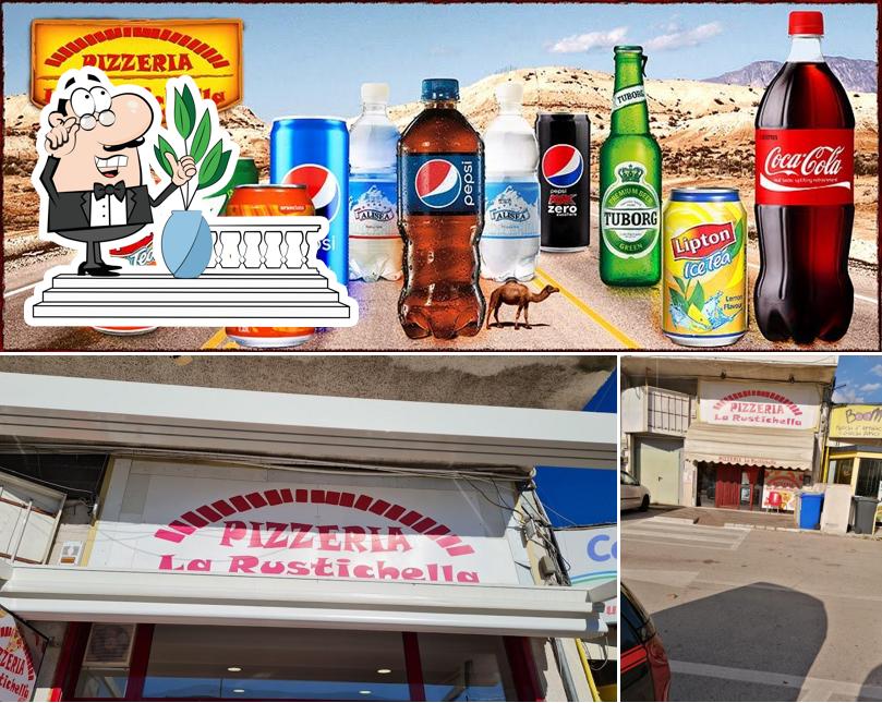 Guarda la immagine che presenta la esterno e bevanda di Pizzeria La Rustichella