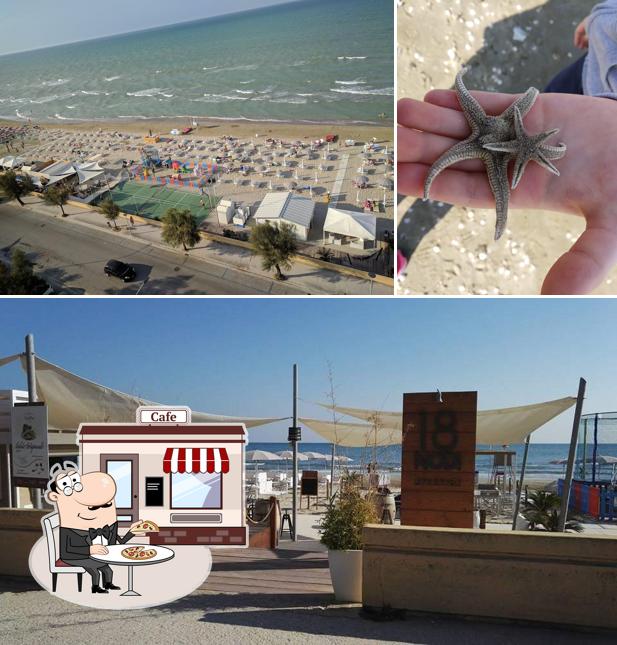 La immagine di esterno e frutti di mare da 18 Nodi