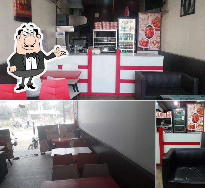 The interior of Burger point