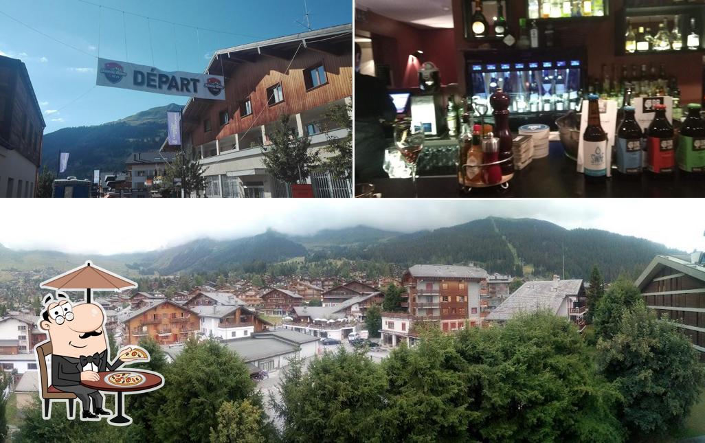 Goditi la vista dall'area esterna di Hôtel Le Vanessa