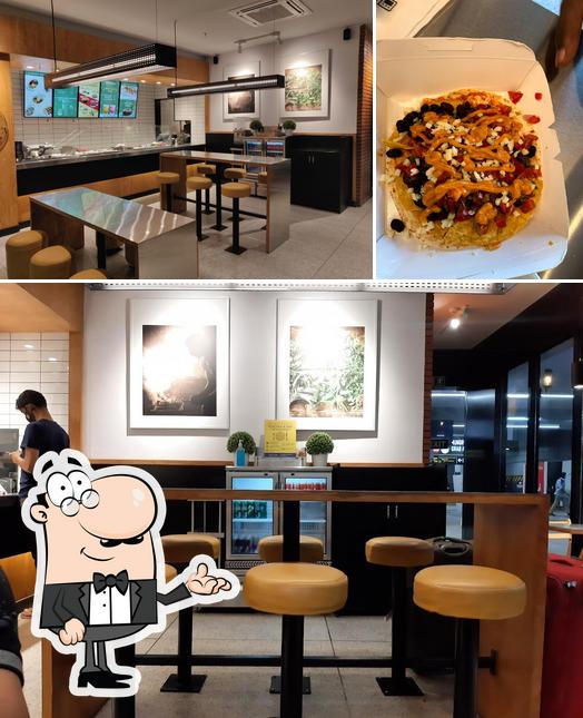 The picture of interior and food at California Burrito Mexican Grill @ RGI Airport, Arrivals