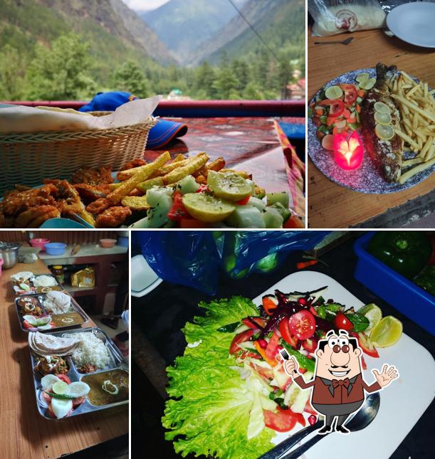 Food at Ming's Tibetan Kitchen roof top