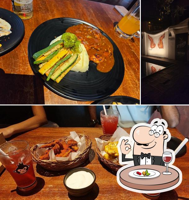 The restaurant's food and beverage